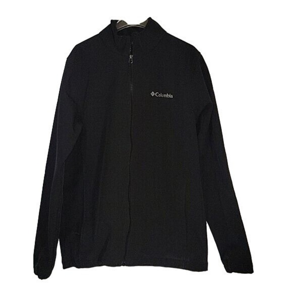 COLUMBIA Men's Mt Village Softshell Black Jacket M Lightweight Casual Relaxed